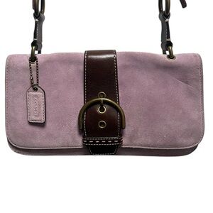 Vintage Coach SoHo Bag - Lavender Suede